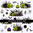 Poison Petals - UV DTF Decal sheet 2 varriants