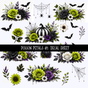 Poison Petals - UV DTF Decal sheet 2 varriants