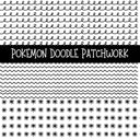 Pokemon UV DTF Doodle Patchwork Set
