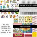 Pokemon UV DTF Doodle Patchwork Set