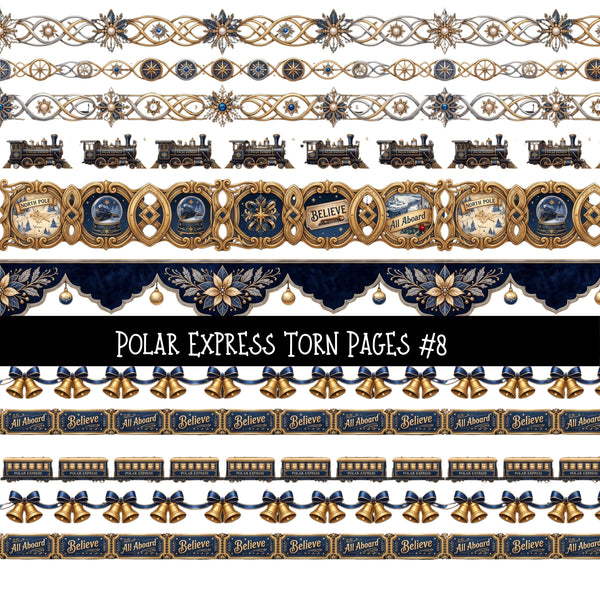 Polar Express UV DTF Decal sheets 10 Designs available