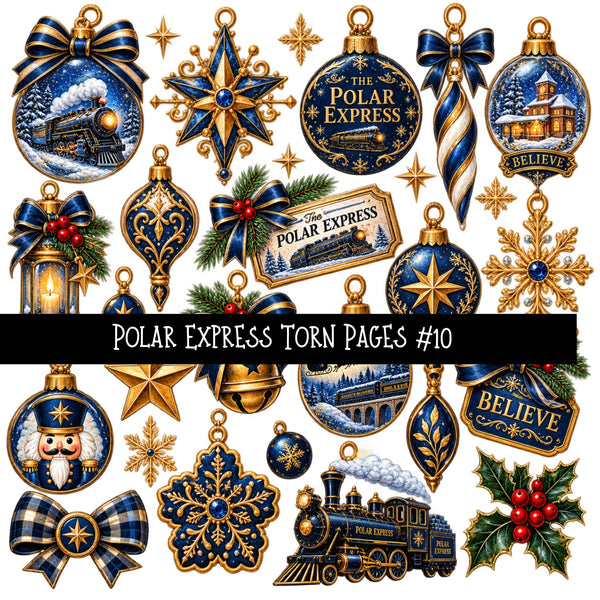 Polar Express UV DTF Decal sheets 10 Designs available