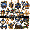Polar Express UV DTF Decal sheets 10 Designs available