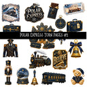 Polar Express UV DTF Decal sheets 10 Designs available