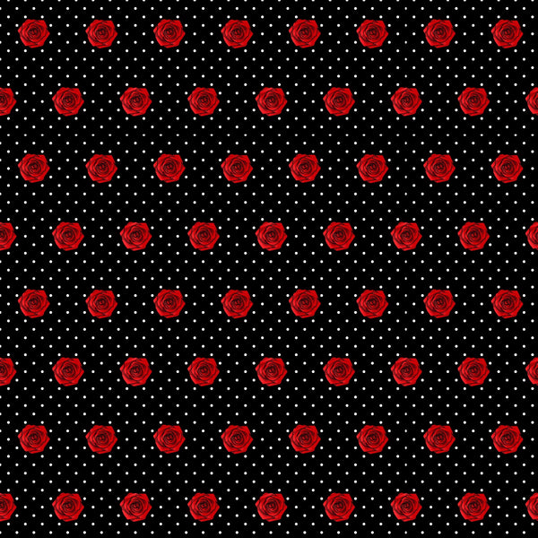Polka Dot Roses - Adhesive Vinyl Sheets