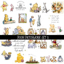 Pooh Doodle Patchwork Set #2