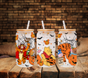Pooh and Friends Halloween - UV DTF 16oz Libbey wrap