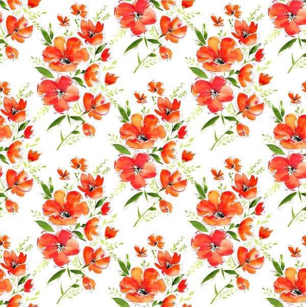 Poppy Print - Adhesive Vinyl Sheets