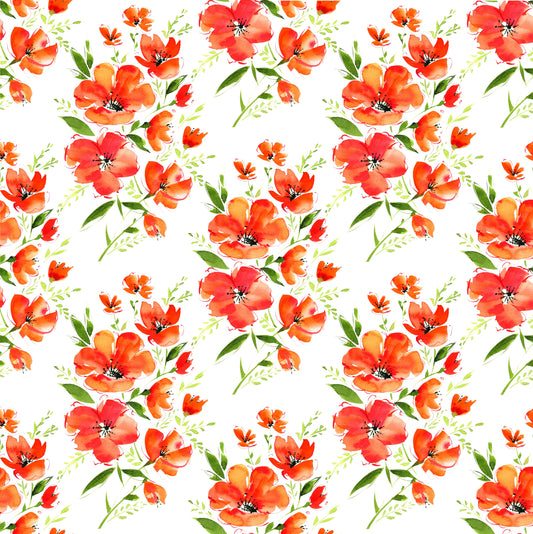 Poppy Print - Adhesive Vinyl Sheets