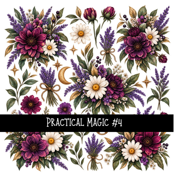 Practical Magic Torn Pages UV DTF Decal sheets 6 Designs available