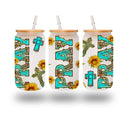Pray - UV DTF 16oz Libbey wrap