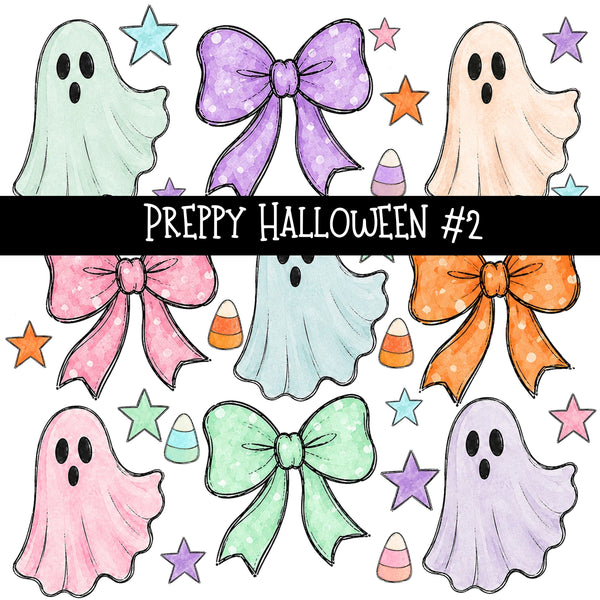 Preppy Halloween UV DTF Decal sheets 2 designs available