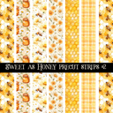 Sweet as Honey precut strips 12x12 vinyl sheet (2 variants)