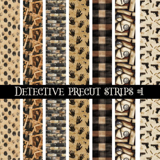 Detective precut strips 12x12 vinyl sheet