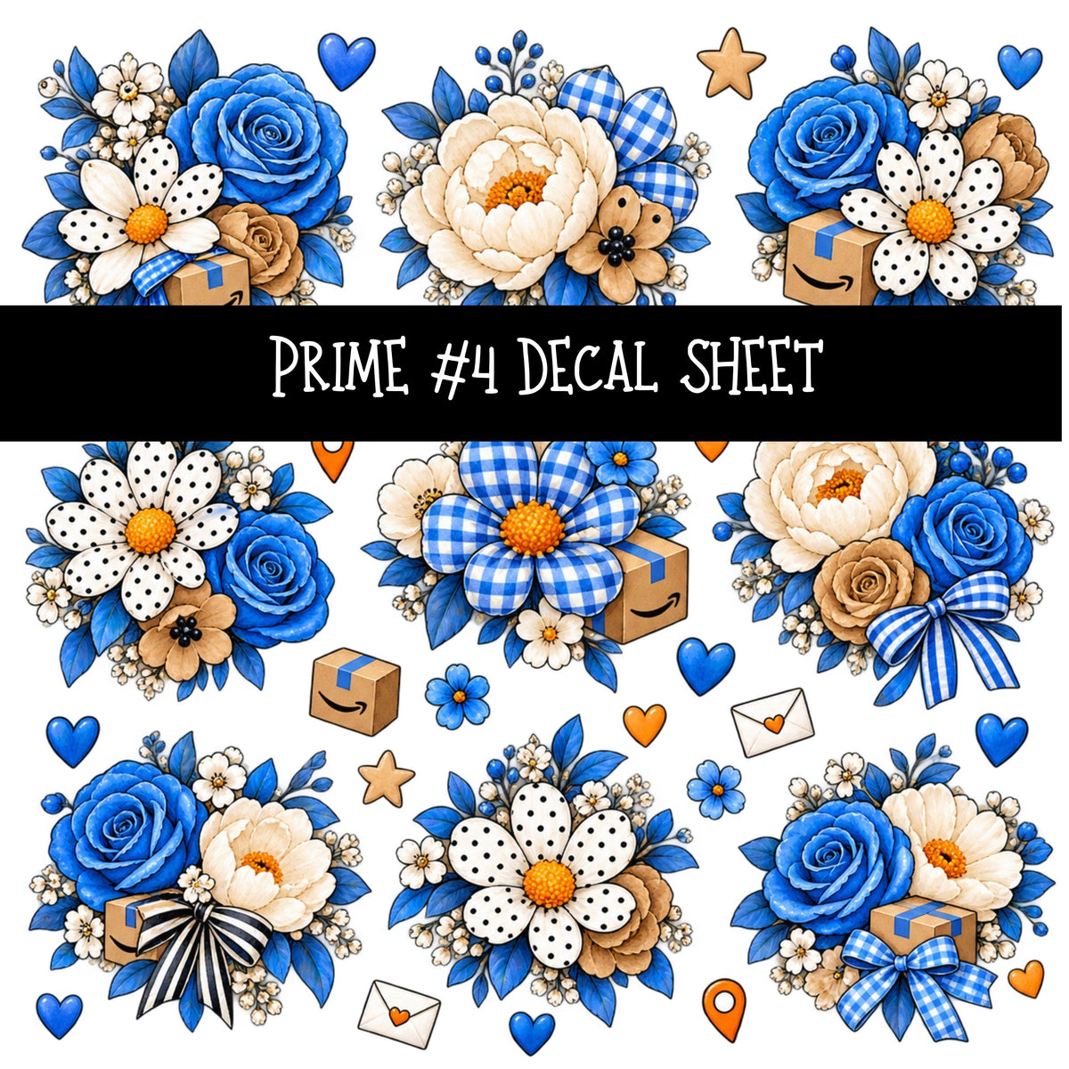 Prime UV DTF Decal sheets 6 Designs available