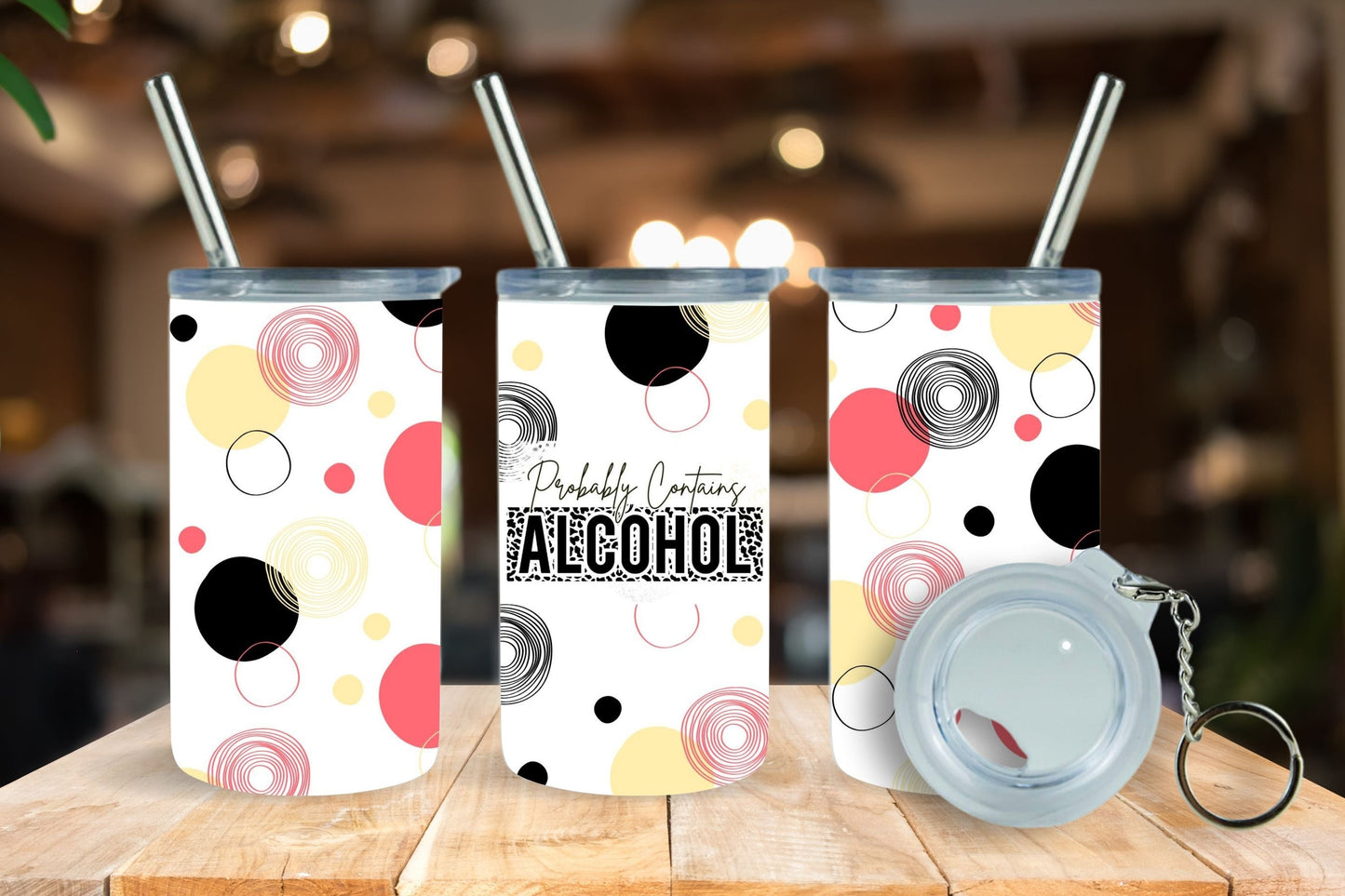 Probably Contains Alcohol - Mini 3oz Vinyl Tumbler Wrap