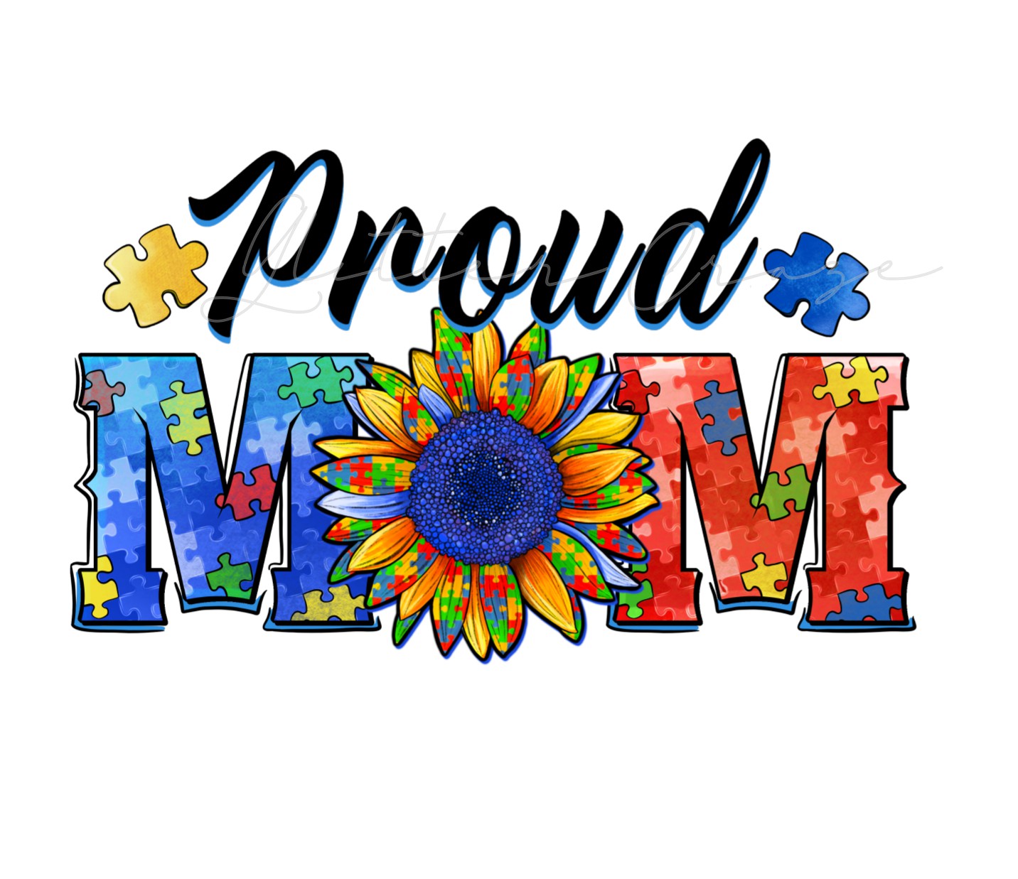 Proud Mom - UV DTF Decal