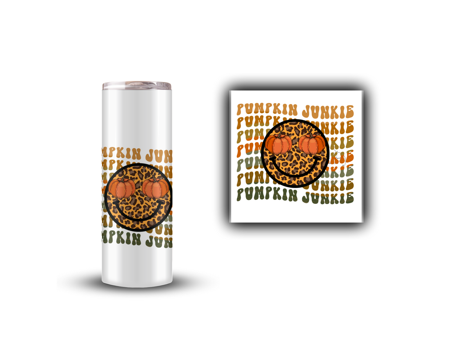 Pumpkin Junkie - UV DTF Decal