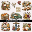Pumpkin Patch  - UV DTF Decal sheet 2 varriants