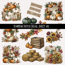 Pumpkin Patch  - UV DTF Decal sheet 2 varriants