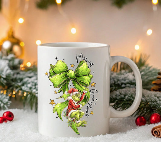 Grinchy Garland UV DTF Decals