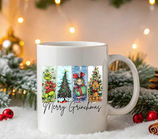 Whoville Merry Grinchmas  UV DTF Decals