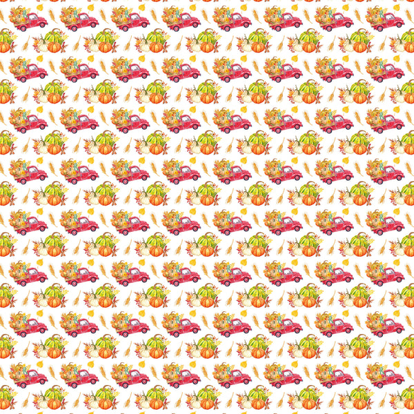 Pumpkin Truck - Adhesive Vinyl Sheets