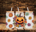 Pumpkin Floral - UV DTF 16oz Libbey wrap