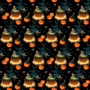 Pumpkins, Skeletons And Ghosts - Adhesive Vinyl Sheets