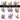 Purple butterflies and flowers UV DTF Decal sheet