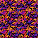 Purple Orange Skulls - Adhesive Vinyl Sheets