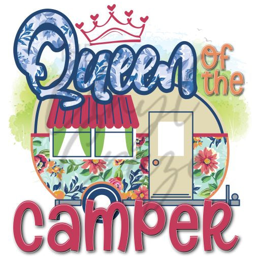 Queen of the Camper - UV DTF Decal