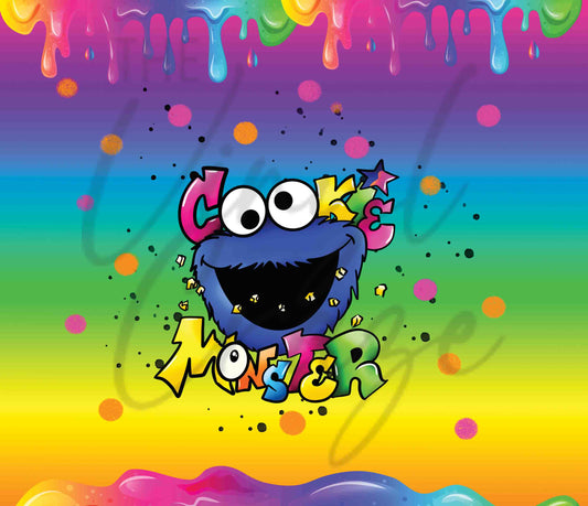 Rainbow Cookie Monster - Adhesive Vinyl Wrap