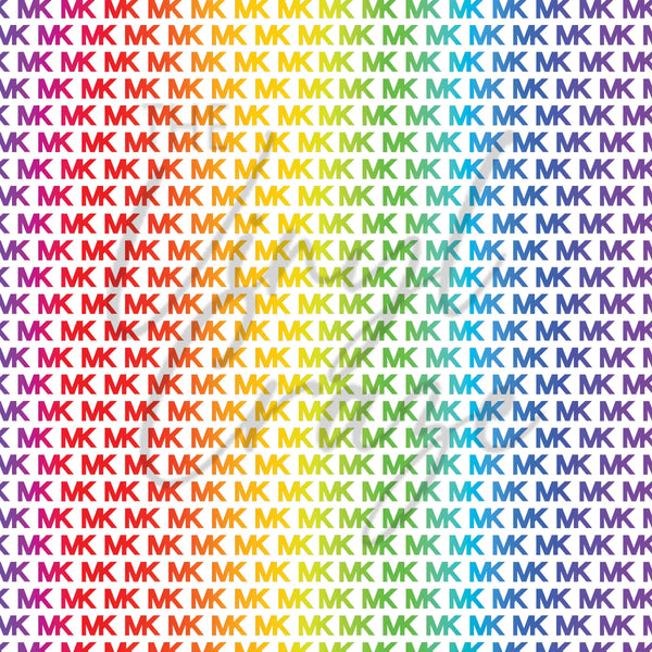 Rainbow K No Logo - Adhesive Vinyl Sheets