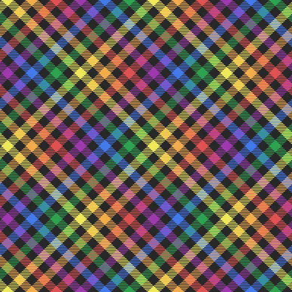 Rainbow Plaid - Adhesive Vinyl Sheets
