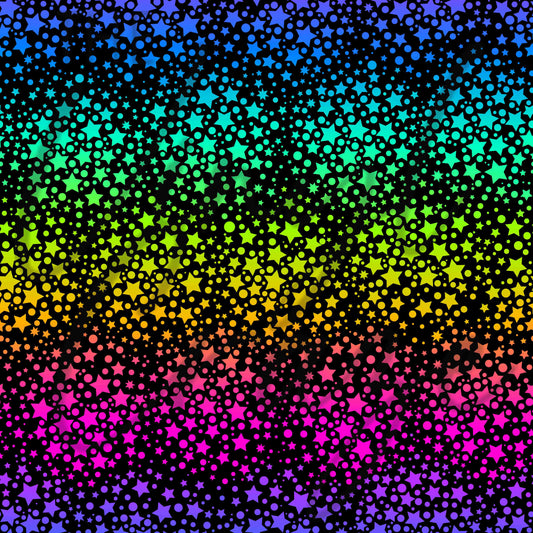 Rainbow Stars - Adhesive Vinyl Sheets