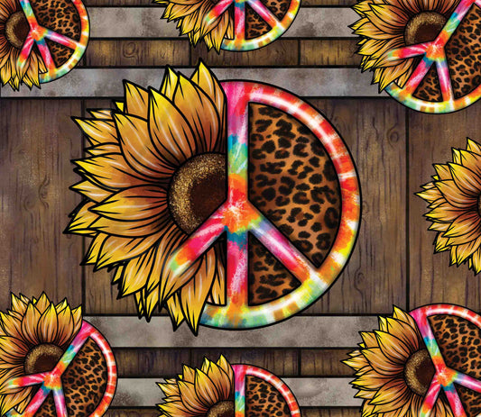 Rainbow Sunflower Hippie - Adhesive Vinyl Wrap