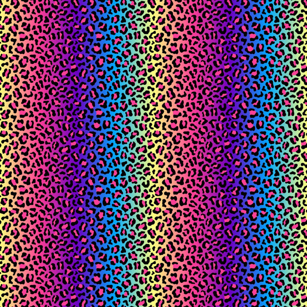 Rainbow Leopard - Adhesive Vinyl Sheets
