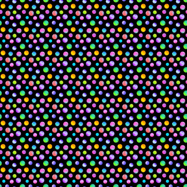 Rainbow Polka Dots - Adhesive Vinyl 12x12 Sheet
