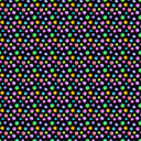 Rainbow Polka Dots - Adhesive Vinyl 12x12 Sheet
