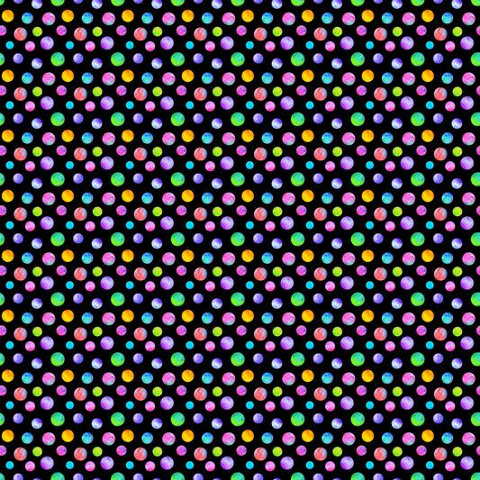 Rainbow Polka Dots - Adhesive Vinyl 12x12 Sheet