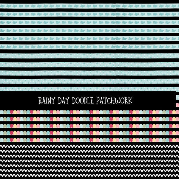 Rainy Day Doodle Patchwork Set
