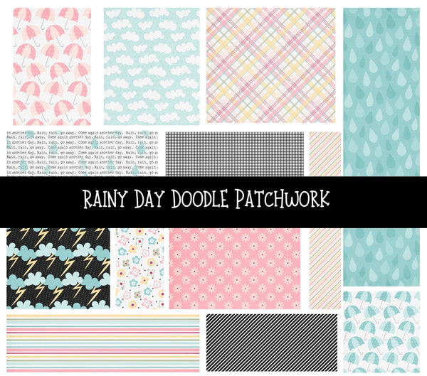 Rainy Day Doodle Patchwork Set