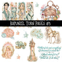 Rapunzel Torn Pages UV DTF Decal sheets 5 Designs available