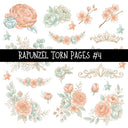 Rapunzel Torn Pages UV DTF Decal sheets 5 Designs available