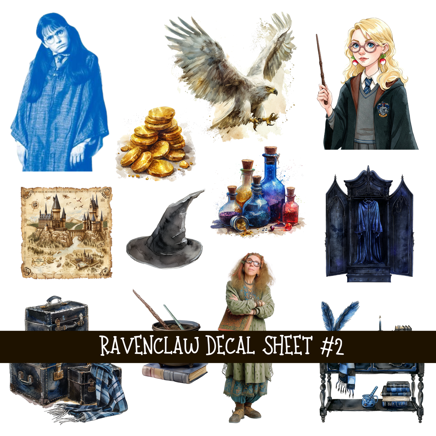 World of Hogwarts Collection UV Decal sheets 9 to choose from