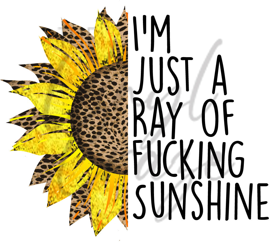 Ray of Freakin' Sunshine - UV DTF Decal