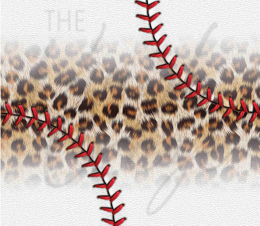 Realistic Baseball Leopard - Adhesive Vinyl Wrap