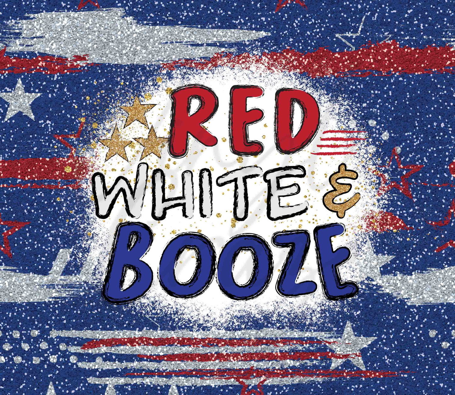 Red White & Booze - Adhesive Vinyl Wrap