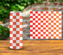 Checker - UV DTF Tumbler wrap - 15 color options